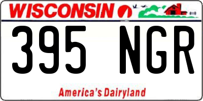 WI license plate 395NGR