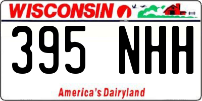 WI license plate 395NHH