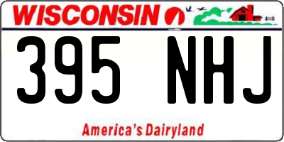 WI license plate 395NHJ