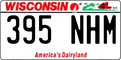 WI license plate 395NHM