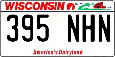 WI license plate 395NHN