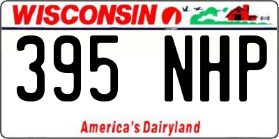WI license plate 395NHP