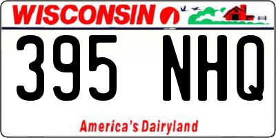 WI license plate 395NHQ