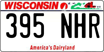 WI license plate 395NHR