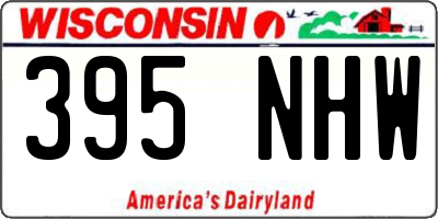 WI license plate 395NHW