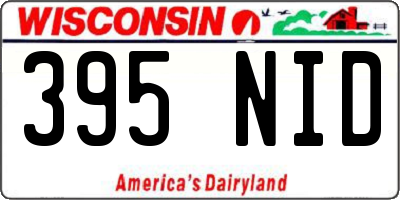 WI license plate 395NID