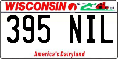 WI license plate 395NIL