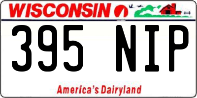 WI license plate 395NIP