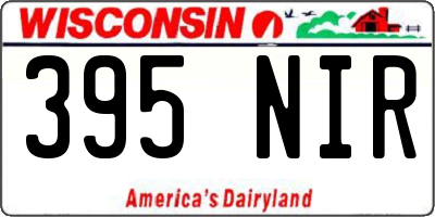 WI license plate 395NIR
