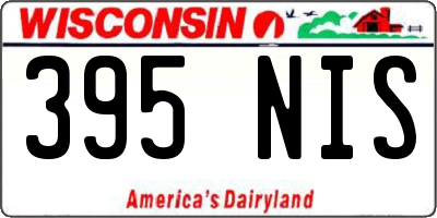 WI license plate 395NIS