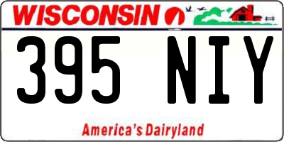 WI license plate 395NIY