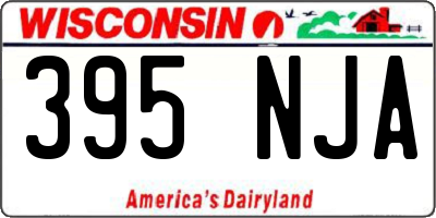 WI license plate 395NJA