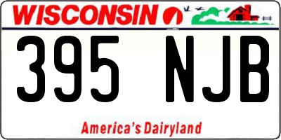 WI license plate 395NJB