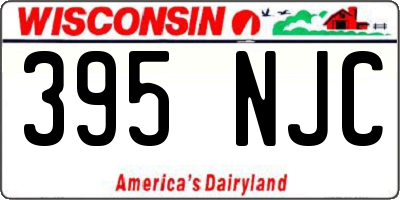 WI license plate 395NJC