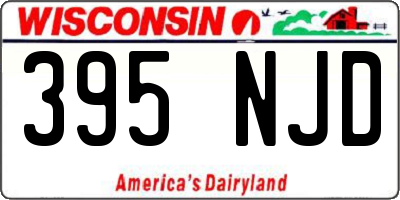 WI license plate 395NJD