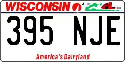 WI license plate 395NJE