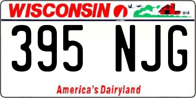 WI license plate 395NJG