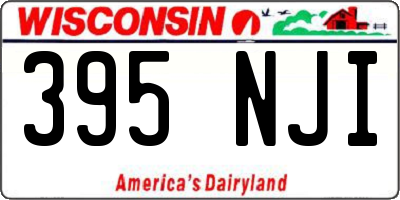 WI license plate 395NJI