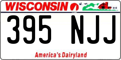 WI license plate 395NJJ