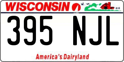 WI license plate 395NJL
