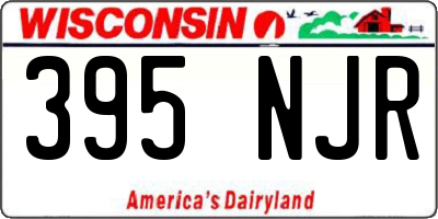 WI license plate 395NJR