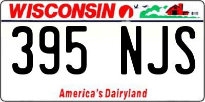 WI license plate 395NJS