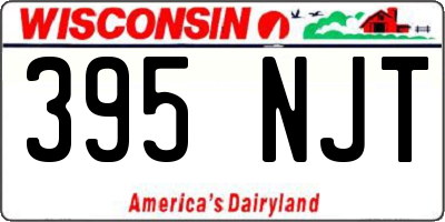 WI license plate 395NJT