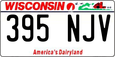WI license plate 395NJV