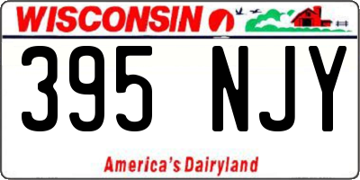 WI license plate 395NJY