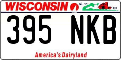 WI license plate 395NKB