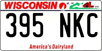 WI license plate 395NKC