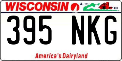 WI license plate 395NKG