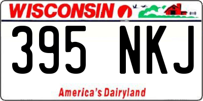 WI license plate 395NKJ