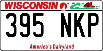 WI license plate 395NKP
