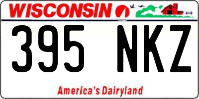 WI license plate 395NKZ