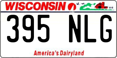 WI license plate 395NLG