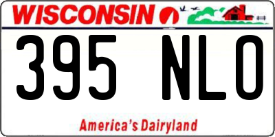 WI license plate 395NLO