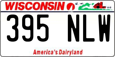 WI license plate 395NLW