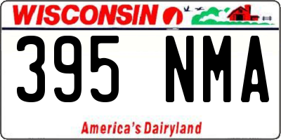 WI license plate 395NMA