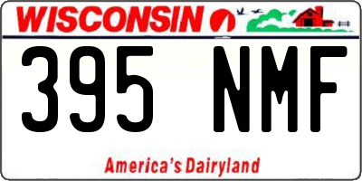 WI license plate 395NMF