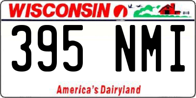 WI license plate 395NMI