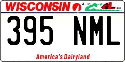 WI license plate 395NML