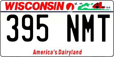 WI license plate 395NMT