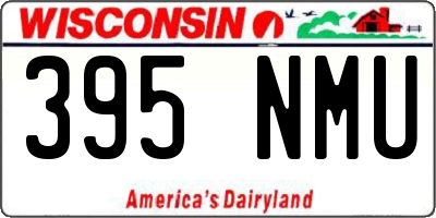WI license plate 395NMU