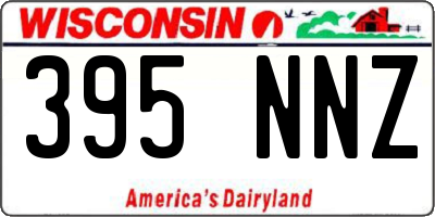 WI license plate 395NNZ