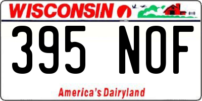 WI license plate 395NOF
