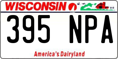 WI license plate 395NPA