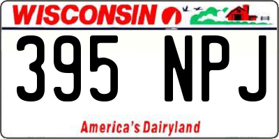 WI license plate 395NPJ