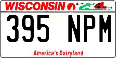 WI license plate 395NPM