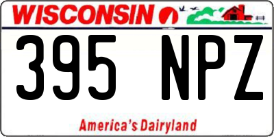 WI license plate 395NPZ